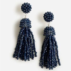 J. Crew Faceted Tassel Earrings